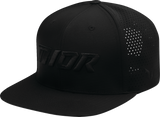 THOR Corp Black Five-Panel Hat with Perforated Back, Part Number 2501-4292