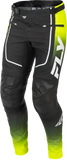 Fly Racing Youth Rayce Bicycle Pants Lime/Black/White Size 22 for BMX and MTB