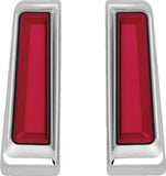 Kuryakyn 2900 Tracer L.E.D. Inserts for Saddlebag Supports, Chrome