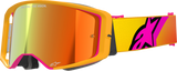 Alpinestars Supertech Corp Goggles, Fluo Yellow with ABS Vision Red Mirror Lens 5100325-5023