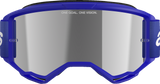 Alpinestars Vision 3 Wordmark Blue Goggles with Silver Mirror Lens 5103225-7266