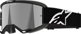 Alpinestars Vision 5 Corp Motocross Goggle with Silver Mirror Lens, Black, Part Number 5101825-1456