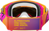 Alpinestars Supertech Corp Goggles, Fluo Yellow with ABS Vision Red Mirror Lens 5100325-5023