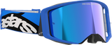 Alpinestars Supertech Stream Goggles with ABS Vision Blue Mirror Lens, Model 5100625-7271
