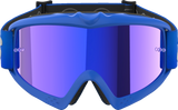 Alpinestars Youth Vision Blaze Goggles, Blue Frame with Blue Mirror Lens, Part Number 5140425-7271