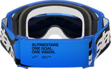Alpinestars Supertech Stream Goggles with ABS Vision Blue Mirror Lens, Model 5100625-7271