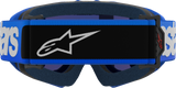 Alpinestars Youth Vision Blaze Goggles, Blue Frame with Blue Mirror Lens, Part Number 5140425-7271
