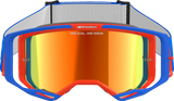 Alpinestars Vision 8 Goggle Wordmark Blue/Orange with Red Mirror Lens 5101325-7303