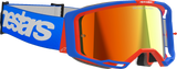 Alpinestars Vision 8 Goggle Wordmark Blue/Orange with Red Mirror Lens 5101325-7303