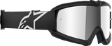Alpinestars Youth Vision Corp Goggles, Black with Silver Mirror Lens, Model 5140225-1456