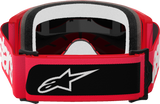 Alpinestars Vision 5 Blaze Red Goggles with Gold Mirror Lens, Model 5102125-3115