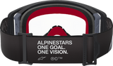 Alpinestars Supertech Corp Goggle with Clear Lens, Black/Gray, Model 5100125-1507