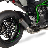 Hotbodies MGP Stinger Slip-On Exhaust with Matte Carbon Can for Kawasaki Ninja H2 and H2 SX
