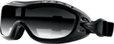 Bobster Night Hawk II Goggles, Gloss Black with Smoke Photochromic Lens, Part BHAWK02