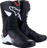 Alpinestars SMX-6 V3 Motorcycle Boots Black/White/Red Graphic, US 12.5 / EU 48, Part 2223025-1406-48