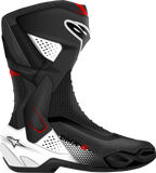 Alpinestars SMX-6 V3 Motorcycle Boots Black/White/Red Graphic, US 11.5 / EU 46
