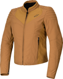 Alpinestars Stella Isla WR Women's Motorcycle Jacket, Utility Brown/Light Gold, Medium, Part 3210425-8021-M