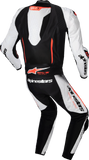 Alpinestars GP-R7 1-Piece Leather Motorcycle Suit, White/Black/Red Fluo, US 44 / EU 54, Part No. 3150125-233-54