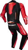 Alpinestars GP-R 7 1-Piece Leather Motorcycle Suit Black/Mid Red, US 44 / EU 54, Part 3150125-1405-54