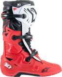 Alpinestars Tech 10 Enduro Boots Bright Red/Black/White, US 7 / EU 40.5, Part Number 2010025-3016-7
