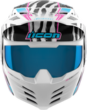 ICON Elsinore Rad Dawn Helmet, White, Medium – Part Number 0104-3340
