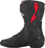 Alpinestars SMX-6 V3 Vented Motorcycle Boots Black/Silver/Red, US 8 / EU 42