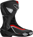 Alpinestars SMX-6 V3 Motorcycle Boots Black/Silver/Red US 8 EU 42 Part 2223025-199-42
