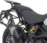 SW-MOTECH PRO Side Carrier for Ducati DesertX, Left/Right, Black, Part Number KFT.22.995.30001/B