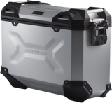 SW-MOTECH TRAX ADV 37-Liter Silver Right Aluminum Side Case, Part Number ALK.00.733.11000R/S