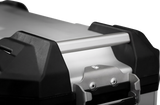 SW-MOTECH TRAX ADV 37-Liter Silver Right Aluminum Side Case, Part Number ALK.00.733.11000R/S