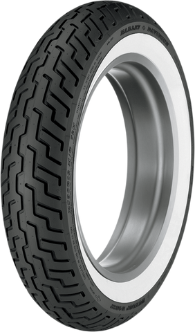 Dunlop D402 Front Tire - MT90-16 Wide Whitewall, 72H (Harley-Davidson Co-branded)