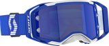 SCOTT Prospect 2.0 Blue/White Motocross Goggle with Blue Chrome Works Lens, Part Number 4214711006349