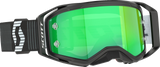 SCOTT Prospect 2.0 Black/White Motocross Goggles with Green Chrome Works Lens, Part Number 4214711007279