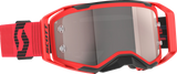 SCOTT Prospect 2.0 Motocross Goggle, Red/Black with Silver Chrome Works Lens, Part Number 4214711018269