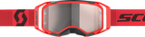 SCOTT Prospect 2.0 Motocross Goggle, Red/Black with Silver Chrome Works Lens, Part Number 4214711018269