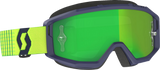 SCOTT Primal Blue/Yellow Goggles with Green Chrome Works Lens, Model 2785971054279