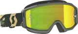 SCOTT Primal Goggle Camo Kaki with Yellow Chrome Works Lens, Model 2785976800289