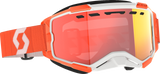 SCOTT Fury Snow Cross Goggles with Enhancer Red Chrome Lens, Orange, Part Number 2786050036312