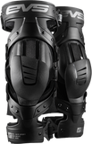 EVS Axis Sport Knee Brace Pair, Black/Black/Grey, Large, Part Number AXISS-BK/GY-LP