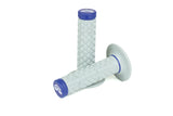 Renthal 1/2 Waffle Soft/Firm MX Dual Compound Tapered Grips, Gray/Blue, G206