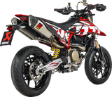 AKRAPOVIC Slip-On Line Mufflers - Titanium - Hypermotard 698 S-D6SO2-HAPLT