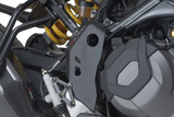 SW-Motech Heel Guards for Ducati Motorcycles, Black – Part Number SCT.22.995.10001/B
