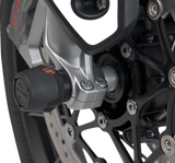 SW-Motech Front Axle Sliders for Triumph and Yamaha Motorcycles, STP.11.176.10201/B