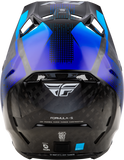 FLY RACING Formula S Carbon Protocol Helmet Black Carbon/Blue Medium 73-4466M