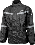 Fly Racing 479-80174X 2 Piece Rain Suit - Black, Size 4X