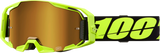 100% ARmatic Goggle - Neon Yellow - True Gold Mirror Lens 50060-00004