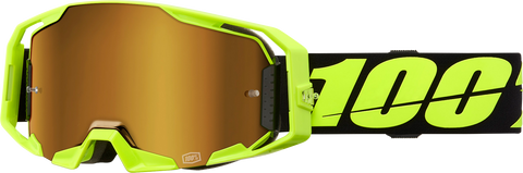 100% ARmatic Goggle - Neon Yellow - True Gold Mirror Lens 50060-00004