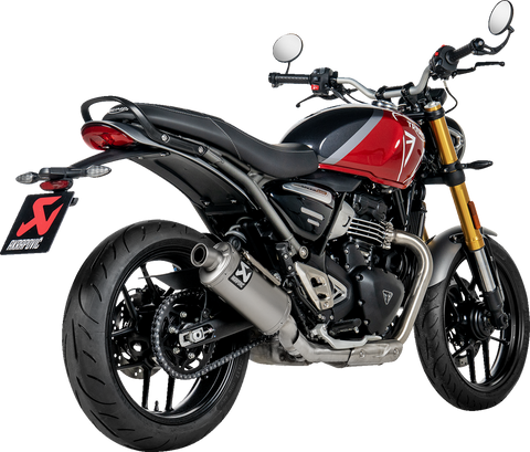 AKRAPOVIC Slip-On Line Muffler - Titanium - Speed/Scrambler 400 S-T4SO1-HDT