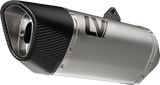 LeoVince LV-14 R Stainless Steel Slip-On Muffler for Kawasaki Ninja 400 and Ninja 500, Part 15607U