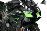 Puig Downforce Race Side Spoilers Black for Kawasaki Ninja ZX-10R and ZX-10RR, Part Number 20543N